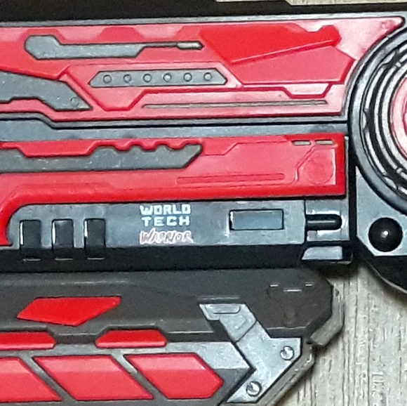 World Tech Warrior Spring Pump Swift Dart Blaster Toy - Red / Black - Picture 7 of 13